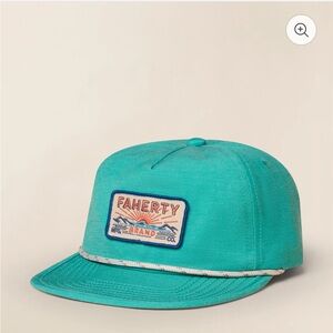 NWT Faherty Teal “All Day Corded Hat”
